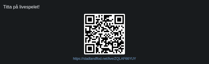 QR-kod för publiken