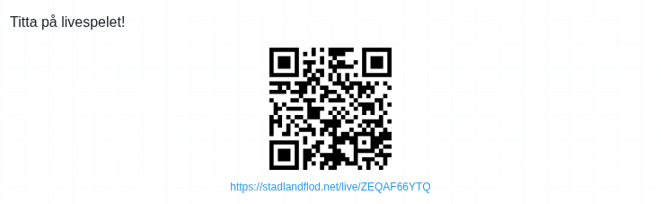 QR-kod för publiken